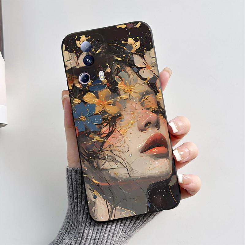 For Xiaomi 13 Lite Civi2 Phone Case Cute Cartoon Cat Fox Soft Silicone Bumper Cover For Xiaomi13 Lite Xiaomi Civi 2 Fundas Shell