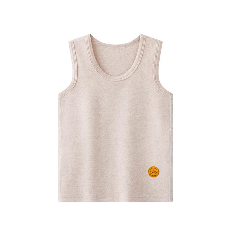 Colete térmico infantil de algodão - Camada base quente para crianças, ideal para outono/inverno.