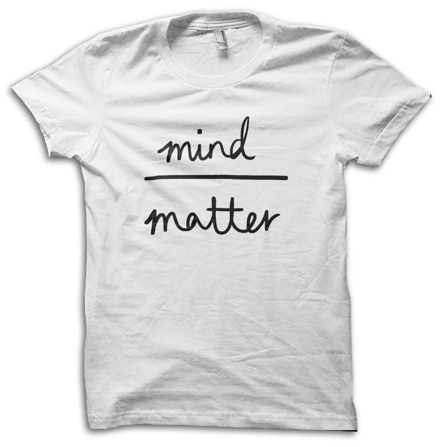 

Футболка с забавной шуткой Сила мысли над материей M5679 S