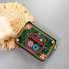 Ethnic Style Card Holder - Multi-layer Premium Hand-feel Vintage Delicate Beaded Zipper Pocket