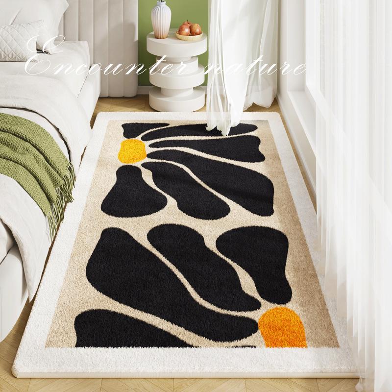 Bedroom Bedside Plush Carpet Foot Mat Anti Slip Floor Mat Long Window Sill Mat Balcony Cooling Bay Window Mat