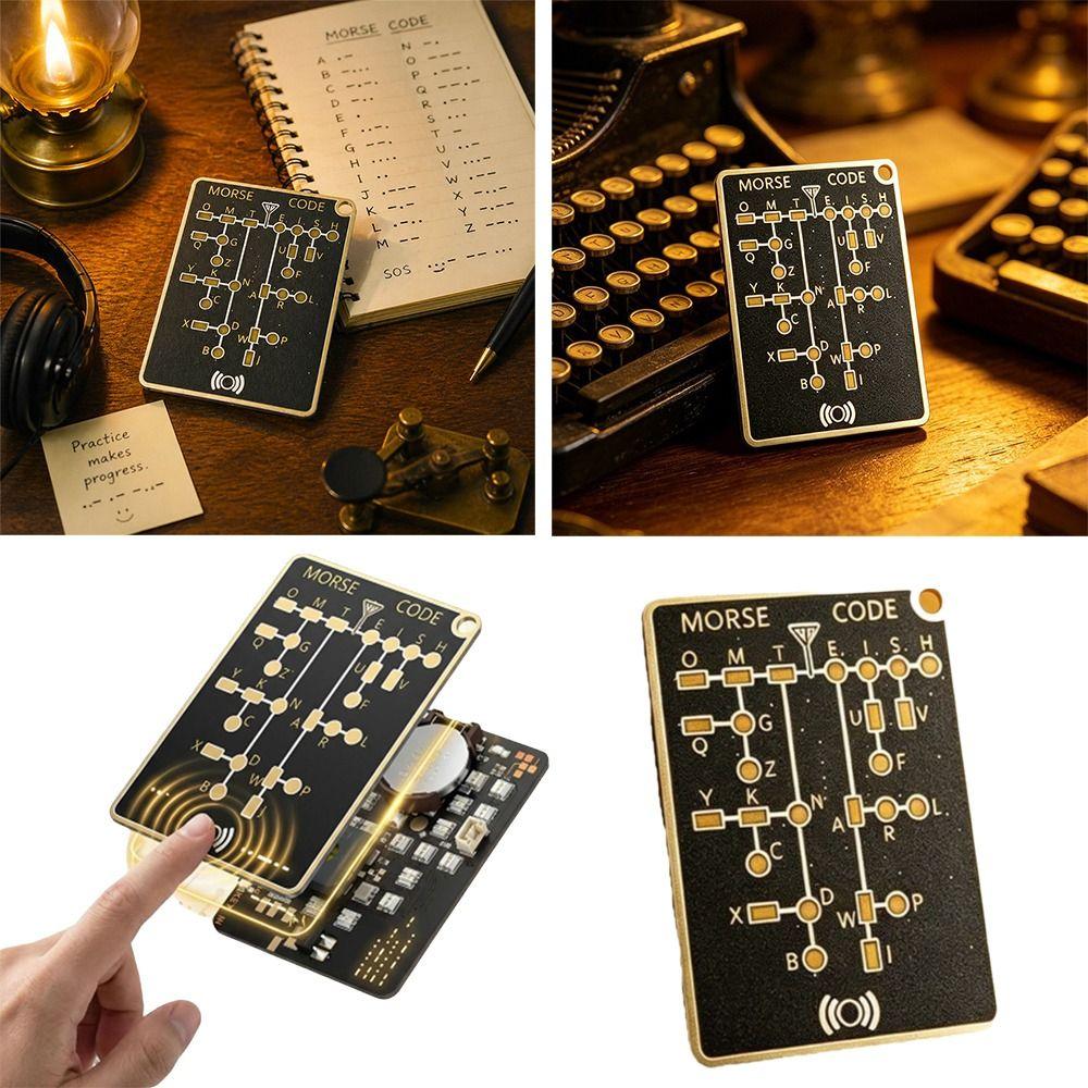 Trendy Design Morse Code Karte Practical Morse Code Training Card Training Card Festival Present