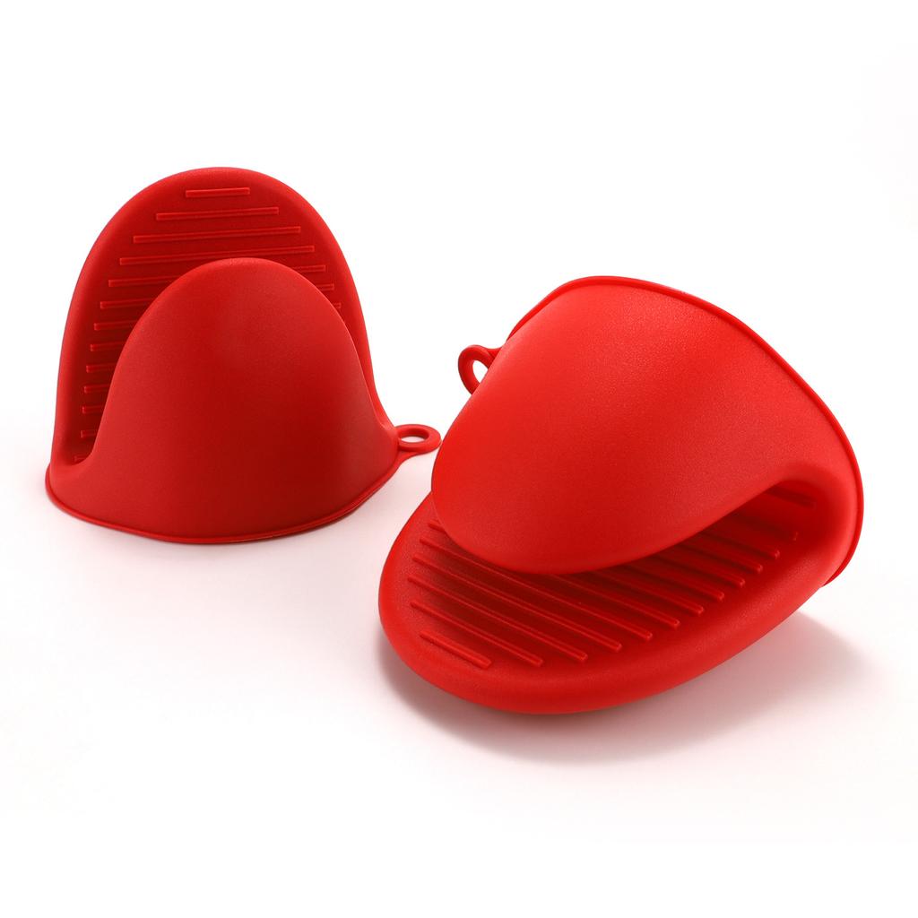 1pcs Thicken Baking Silicone Oven Mittens Microwave Oven Gloves Heat Insulation Anti-slip Grips Bowl Pot Clips Kitchen Gadgets