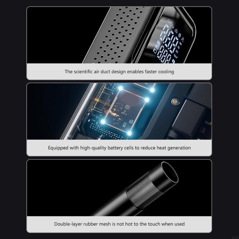 2025 New Tire Inflator Portable Air Compressor, 3000mAh Portable Air Pumps with Digital Pressure Display Cordless Air Compressor