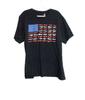 Vintage Amerikanische Flagge Flugzeug Grafik T-Shirt Größe 3XL