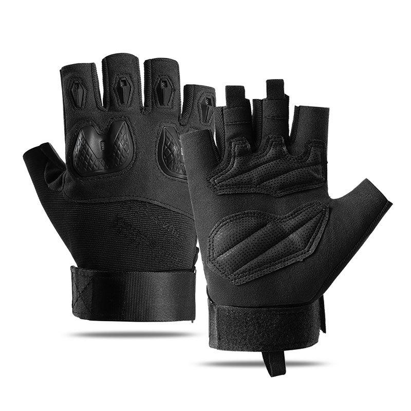 Men s gloves Tactical gloves Full finger Back of hand Hard shell Protection Non-slip and shock absorption M