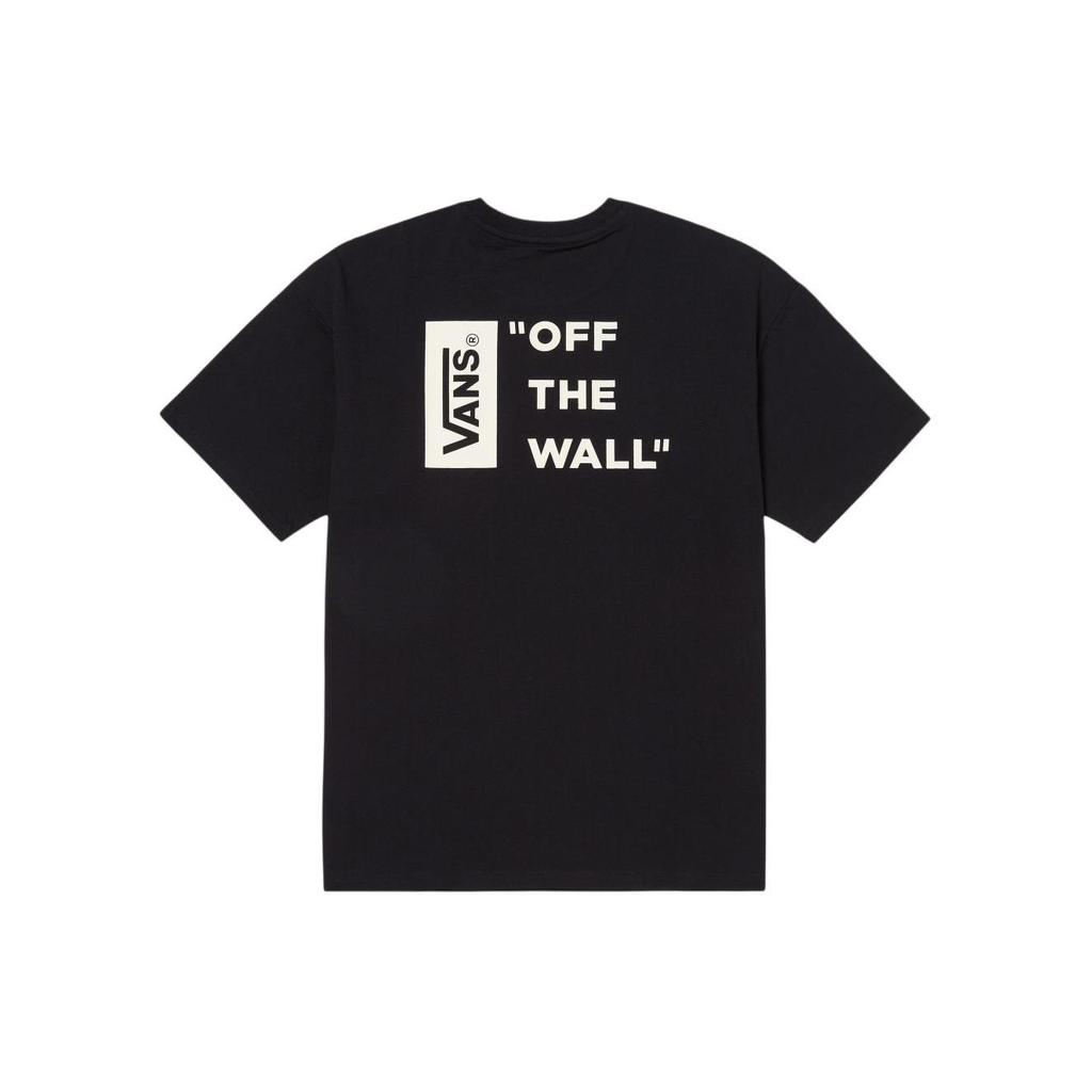 Vans T Shirts Men's Black Crew Neck Moderate Straight Fit VN000GQCBLK