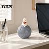 Starry Moon Ghost Gift Cute Reading Book Ornament, Luminous Resin Figurine, Fall Seasonal Decoration Night Light for Halloween Home Desktop Decorative