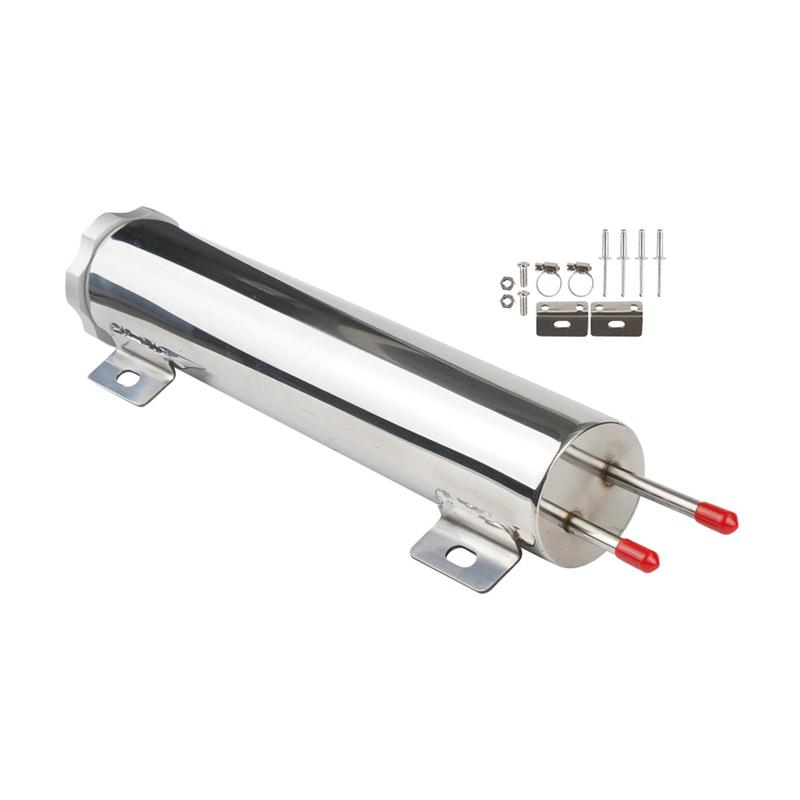 Universal Radiator Coolant Overflow Puke Tank Easily Tall Sturdy Replace Parts Professional Polished Surface Stainless Steel