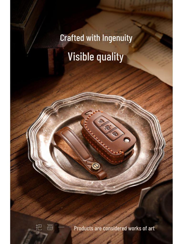 Nissan Genuine Leather Handmade Folding Key Cover