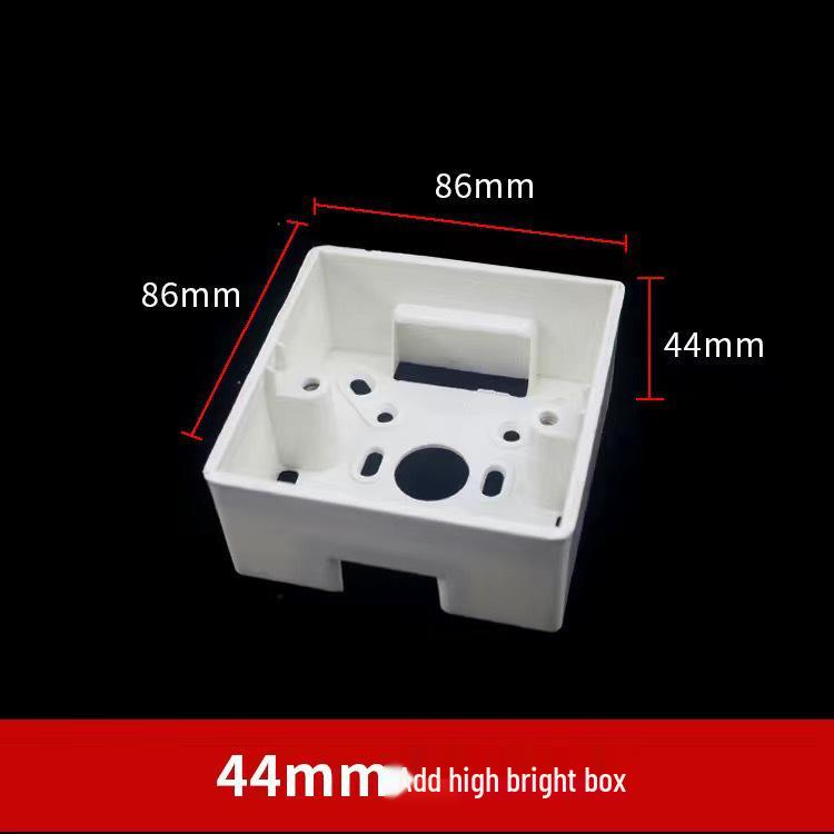 Cutie de joncțiune dublă PVC86 ignifugă pentru montaj aparent pentru întrerupătoare și prize de perete