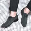2025 Men's Pointed Casual Canvas Dress Business Shoes Summer Breathable Korean Version Trend Versatile Men's Shoes