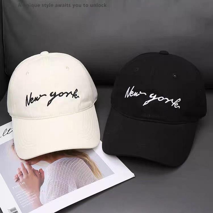 Embroidered letter baseball cap, unisex, suitable for spring and summer, versatile, and provides sun protection