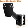 Trailer Spare Tire Wheel Mount Holder Carrier Heavy Duty Wheel Support Holder