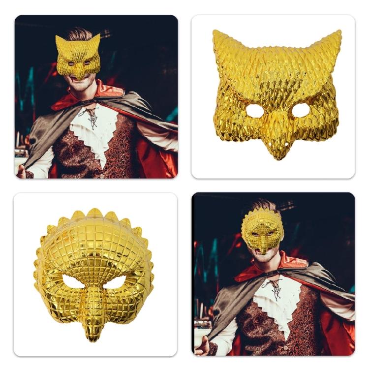 Masquerade Mask Golden Leopard/Lion Mask Cosplay Mask Party Mask Animal Mask for Halloween Carnivals Fancy Dress Party