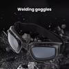 Motorcycle Goggles Glare-Free Clear Wide View High-Strength Impact-Resistant Sand-Proof Eyewear Cycling Glasses