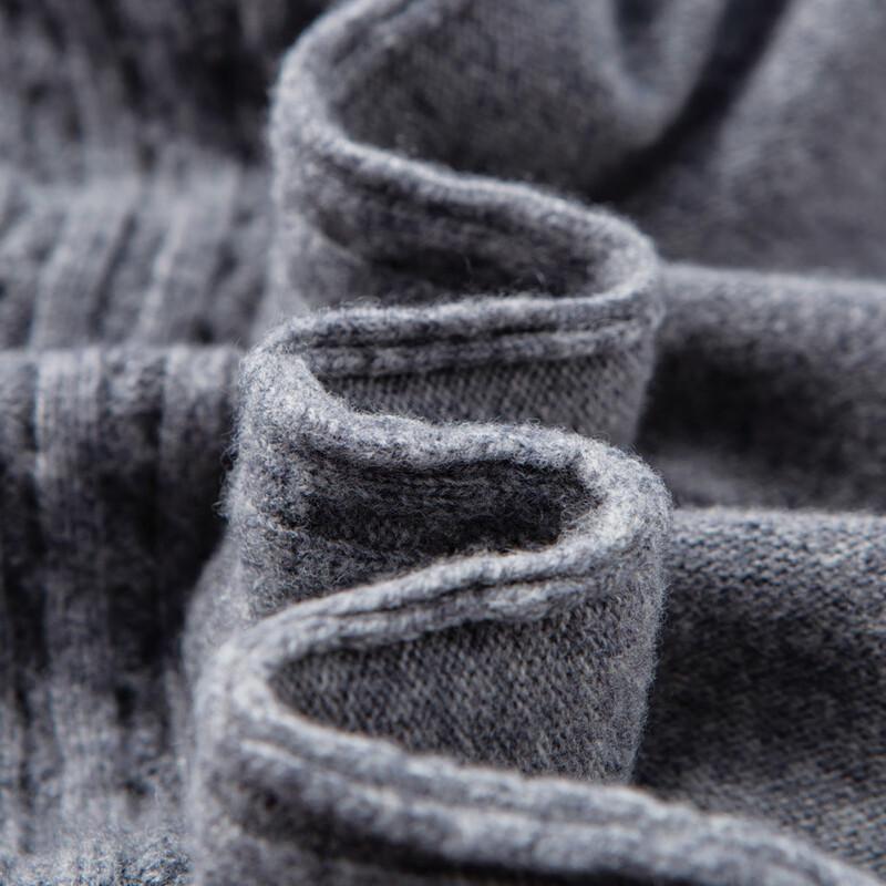 Hodo Men's Heavyweight 100% Wool Jacquard Knit Sweater