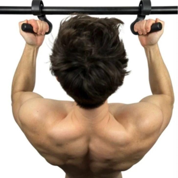45 ° High Strength Composite Nylon Hook Fitness Grip Pair  Front and Back Grip Pull-up Rowing
