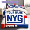 Custom Name,New York Giants Pattern Bedding Home Decoration Birthday Gift ( 1 duvet cover + 2 pillowcase, without core),fan merchandise.