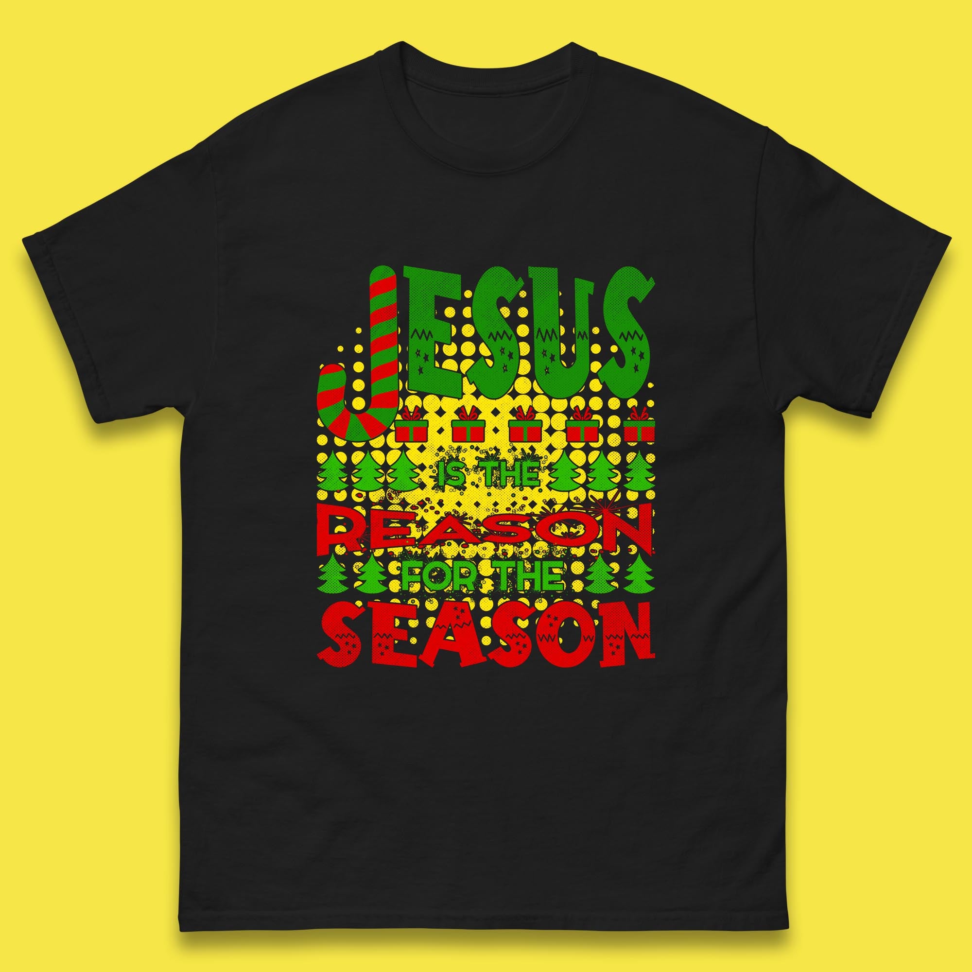 

Jesus Is The Reason For The Season Christmas Mens T Shirt Womens Tops Tees S