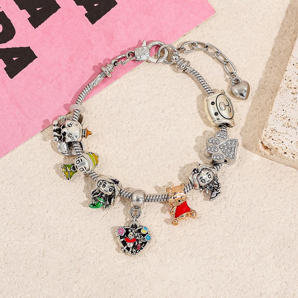 Winnie Puuh Cartoon Armband mit Anhängern aus Zinklegierung Für Geschenke im Frühjahr 2025