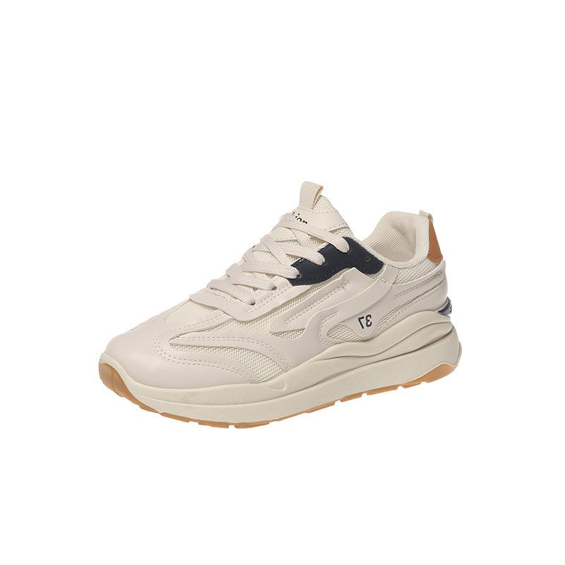 Summer women's autumn new round head lace-up sports and leisure little white shoes