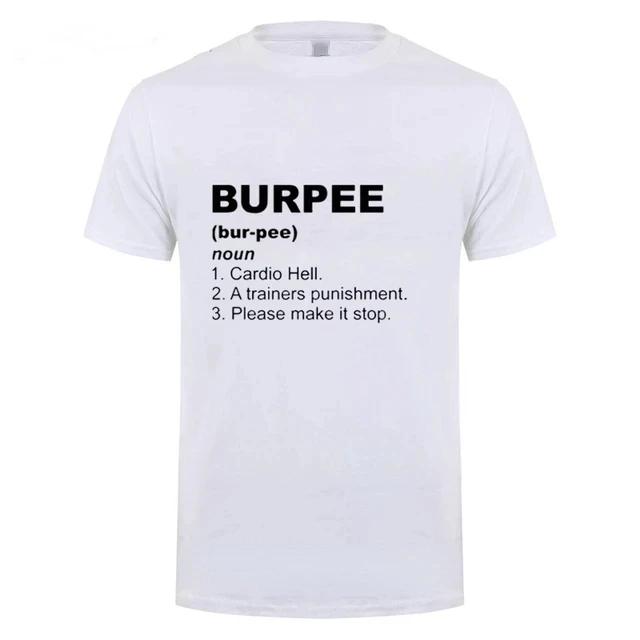 

Men s T-shirt Crossfit Workout Burpee King Letter Printed Women T-shirt Boyfriend Husband Dad Funny Men s Summer Short Sleeved L