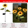Sonnenblumen-Solarleuchte: Wasserdichte Outdoor Garten- & Balkon-Atmosphärenleuchte