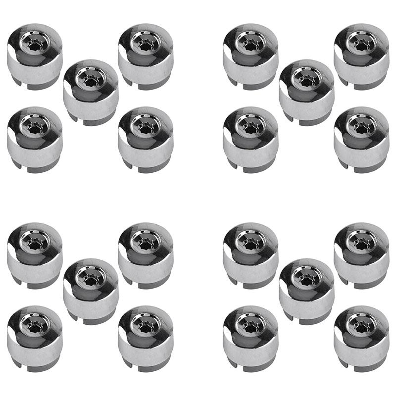 20 buc Capac Cromat pentru Prezoane Roți pentru Touareg 2004-2017 Automobile Piese Motor 7L6601173A 7L6 601 173A 2ZZ argintiu