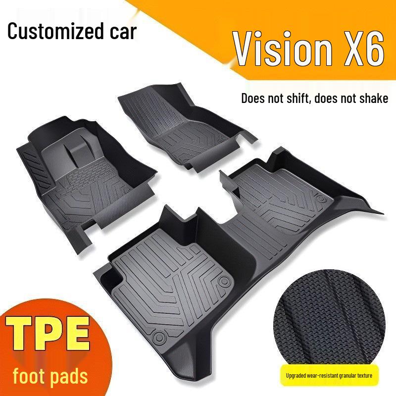 Geely Vision X6/X6 Pro TPE Waterproof Wear-Resistant Car Floor Mats (2016-2025 Models)