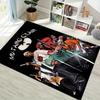 Wu‑Tang Clan Hip Hop Band Character Print Area Rug Non‑Slip Rectangular Floor Mat Music Fan Decor Rug for Bedroom Living Room
