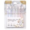 6-Pack Soft Bristle Toothbrushes with Wide Head and Anti-slip Handle for Deep Clean and Stain Removal
