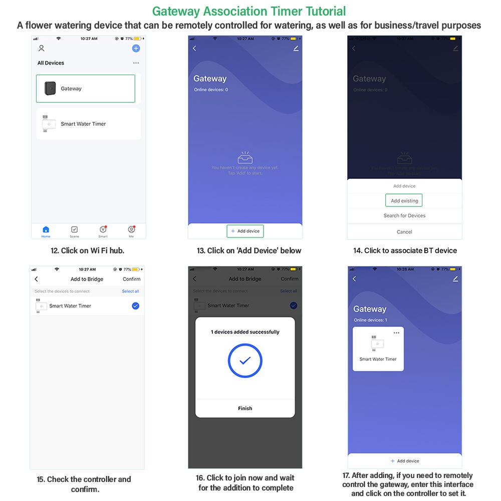 Wi-Fi Smart Sprinkler Timer 1 Outlet Automatic Watering System Irrigation Timer with APP