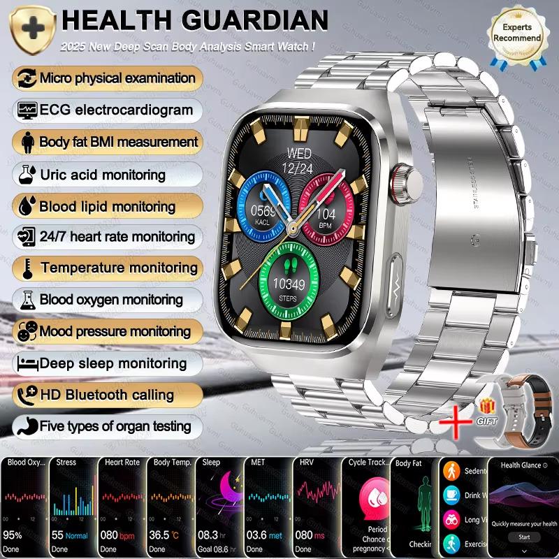 2025 New Women Smart Watch with BMI Measurement Menstrual Cycle ECG Heart Rate Blood Oxygen Sleep Fitness Tracker Smart Bracelet