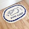VIKAMA Cartoon-Printed Simple Pattern Carpet Non-Slip Absorbent Doormat Rug For Bedroom Carpet For Live Room Bathroom Mat Home D
