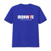 Ironwife T Shirt Triathlon Support for Triathlete Swim Bike Run Top Funny Tri Humor I Survived His Training Plan Vintage