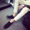 2025 Spring Summer Fashion Cloth Shoes Men Loafers Flat Cool Young Man Street Black Shoes Slip-on Plus Size 45