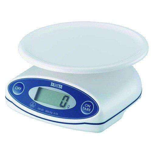 Tanita Digital Cooking Scale KW-001 White, 2kg Capacity [171 x 164 x H77mm] [Measurement] [For Restaurants, Hotels, and Commercial Kitchens]