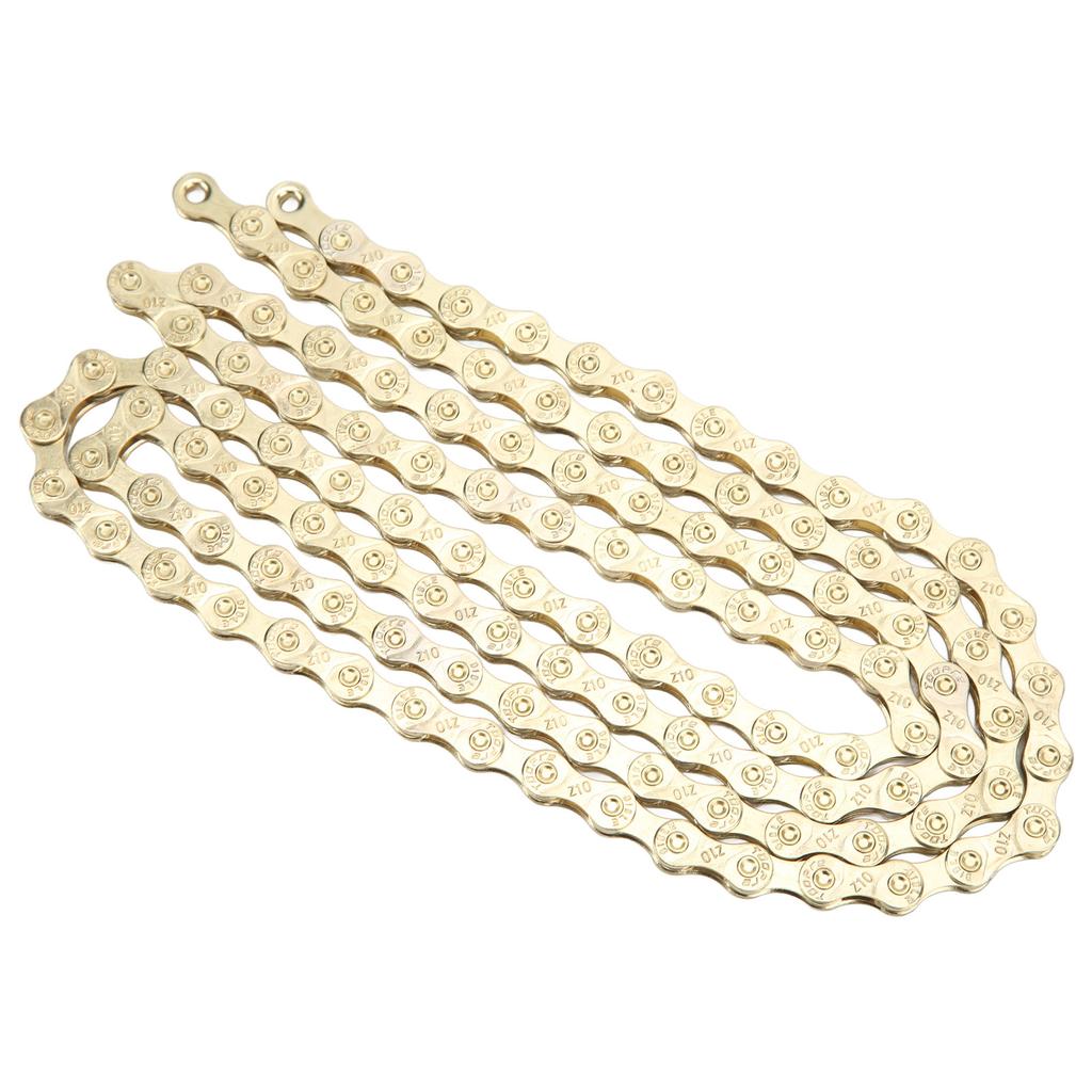 Bike Chain 116 Links 10 Speed Electroplating Rust Protection Mountain Bike Chain for Mountain Road Bike