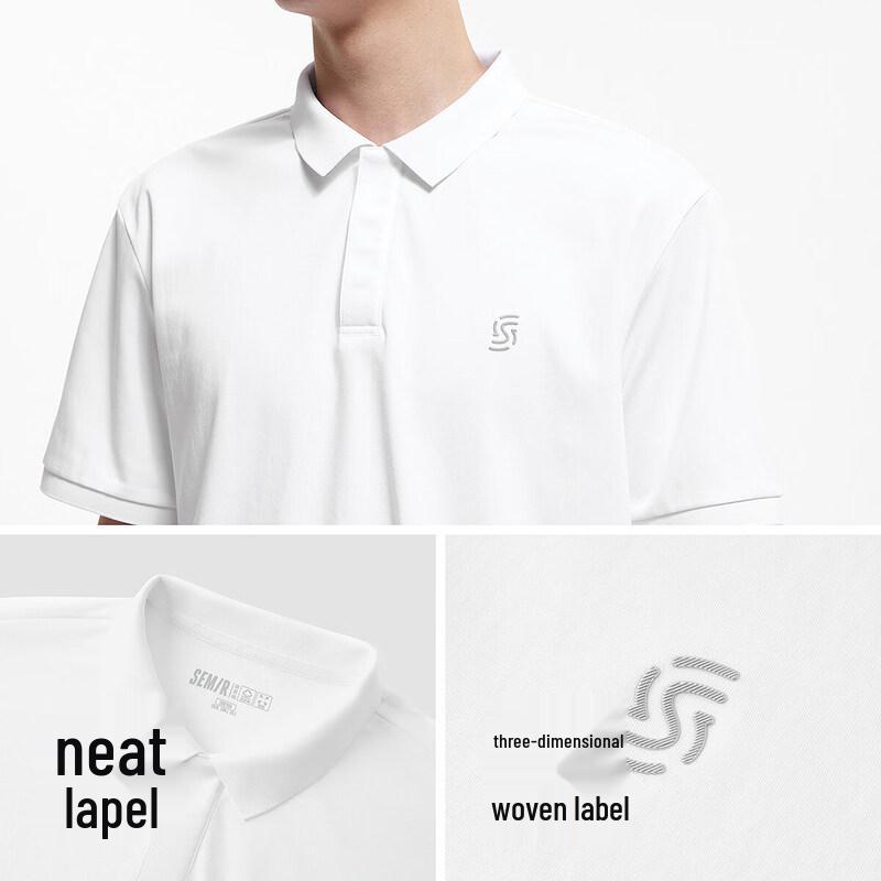 Semir Men's Summer Business Casual Knit Polo Shirt