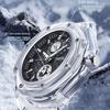 FAIRWHALE Men Watch 5830 Transparent Case Whale Pointer Quartz Watch Luminous Sport Waterproof Watches For Men Relogio Masculino
