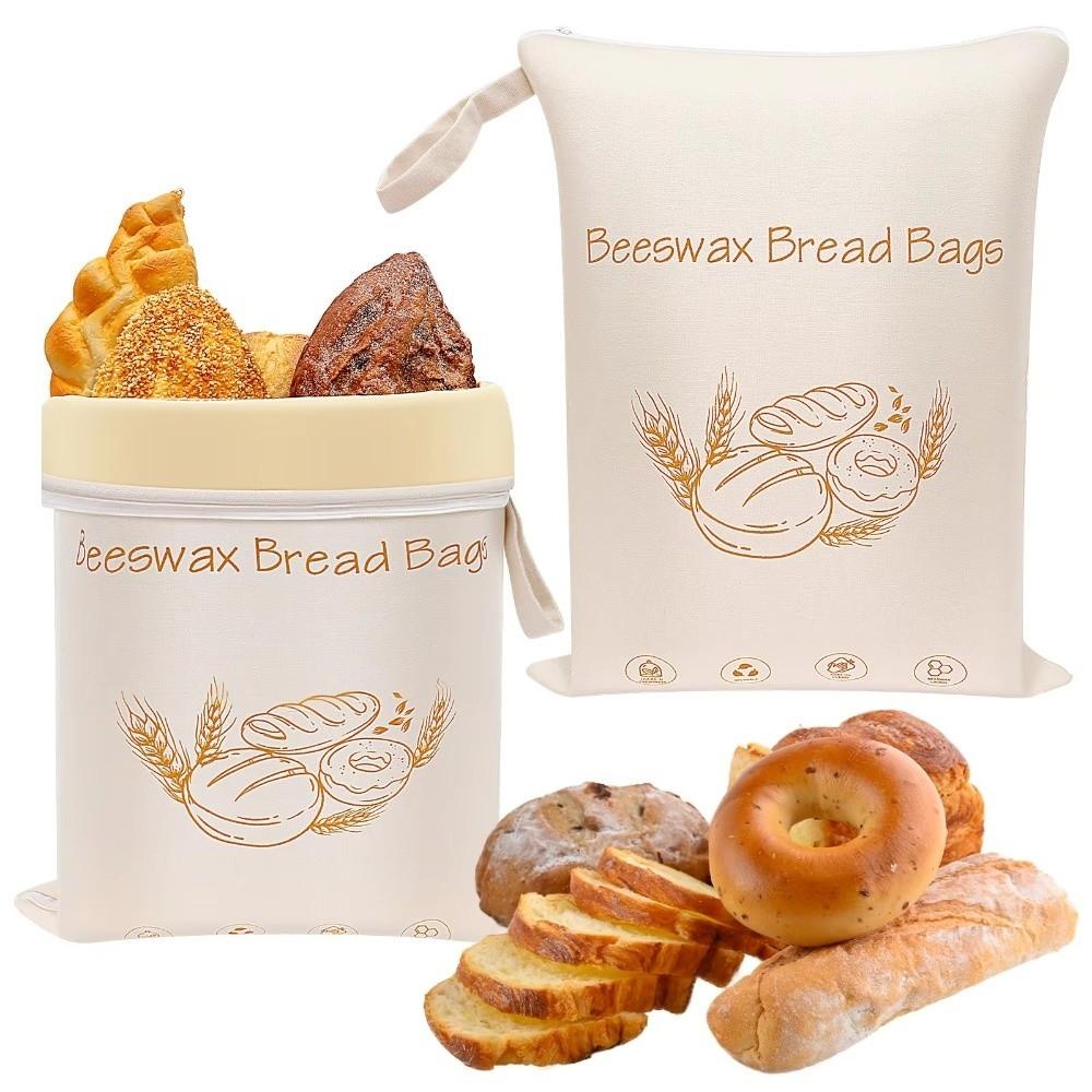 Reusable Beeswax Bread Bags Moisture Lock Bread Freshness Bags  for Freshness Preserved