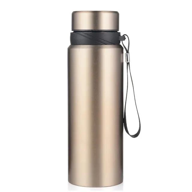 

1L Thermal Water Bottle Keep Cold and Hot Water Bottle Thermos for Water Tea Coffee Vacuum Flasks Stainless Steel Thermo Bottles 901-1000ml золотий