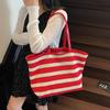 Hot-selling Women's Bags, Tote Bags, Woven Bags, Niche Commuting Fashion, Lazy Style, Portable Shoulder Canvas Bags.