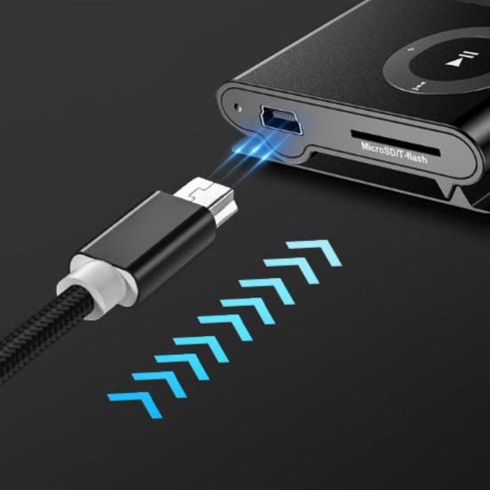 Cable Compatible Charging Braided Stable High-speed Transfer Shielding Output Anti-winding Widely Wire Mini USB