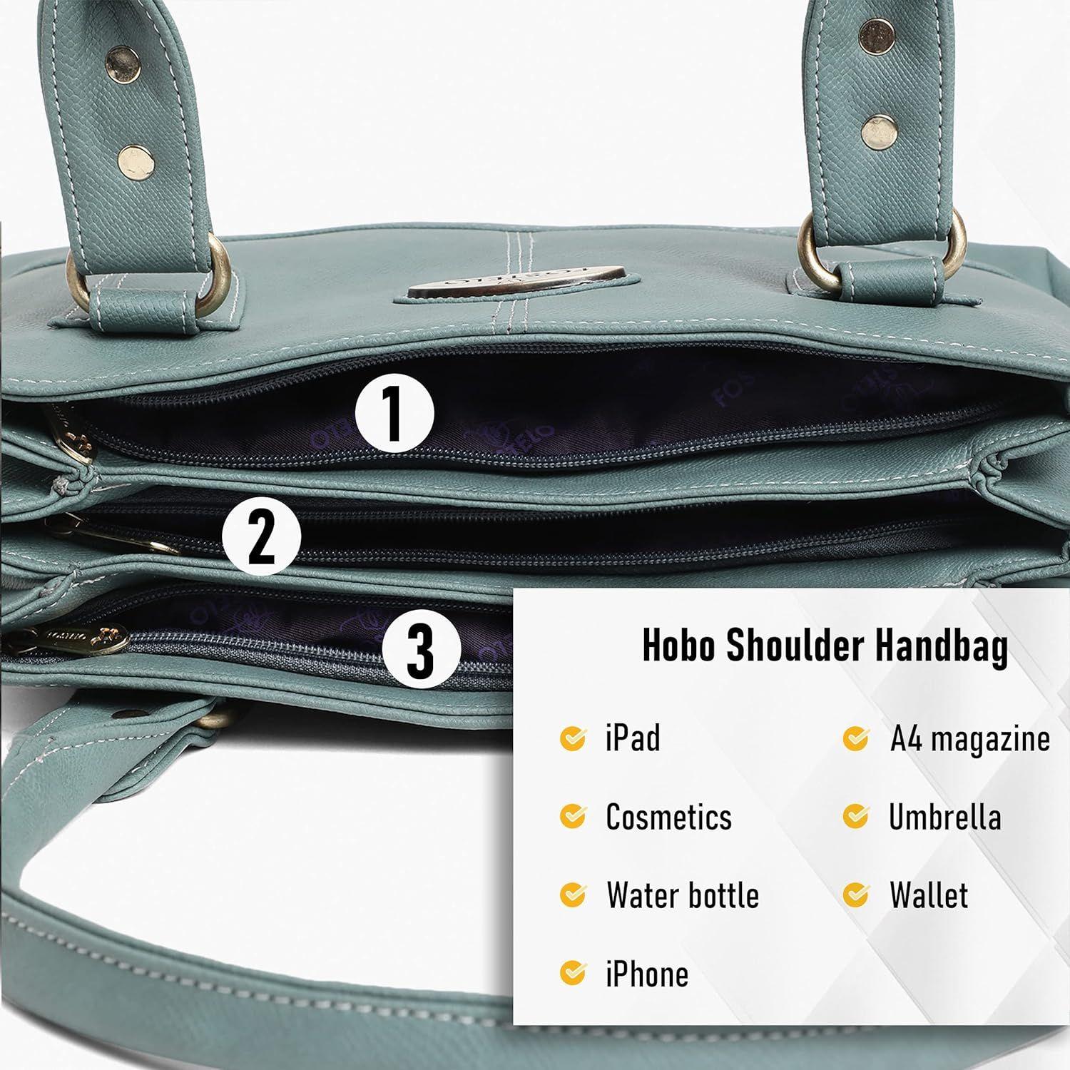 Женская сумка Catlin из искусственной кожи (большой) 9 x 14 x 4 in серый — фото 20