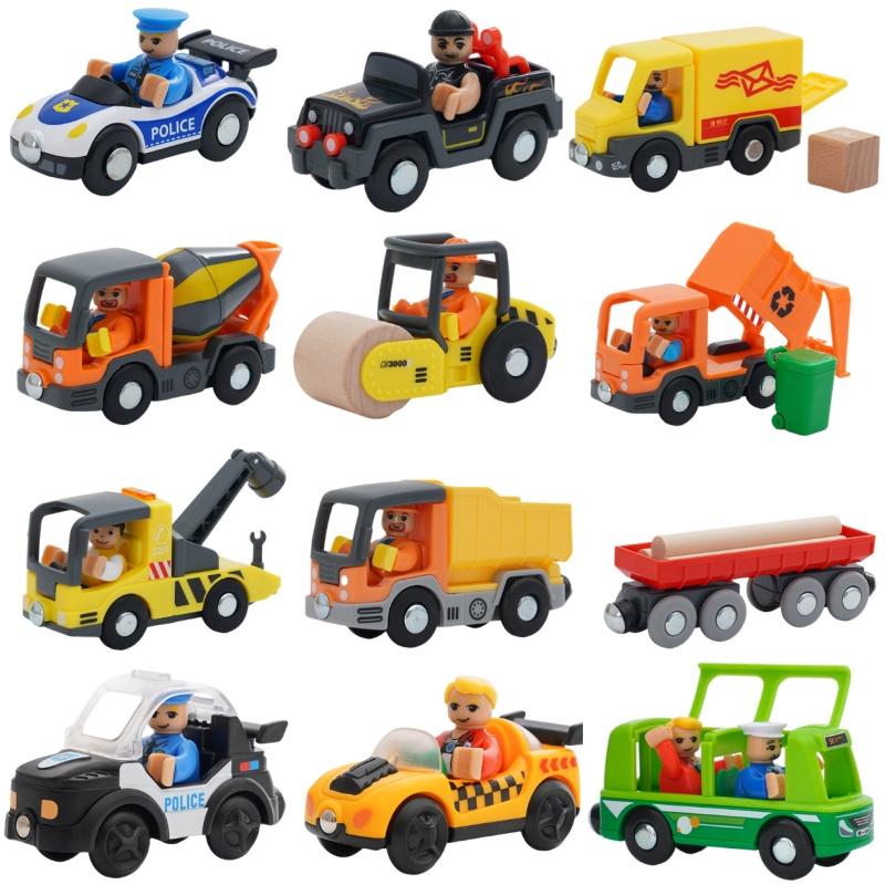 Giocattoli Trenino Magnetico Accessori Trenino di Legno Locomotiva Vagone Veicoli Ferroviari Pista Trenini Giocattoli Vagone Ferroviario di Legno Regali per Bambini