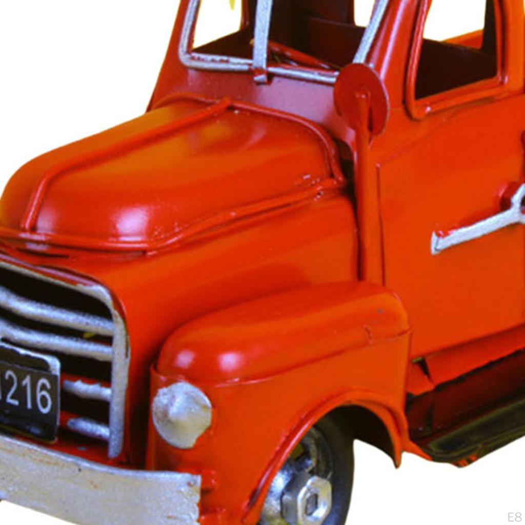 Christmas Farmhouse Truck Farm Metal Car Cute Collectible Tabletop Storage Pickup Model