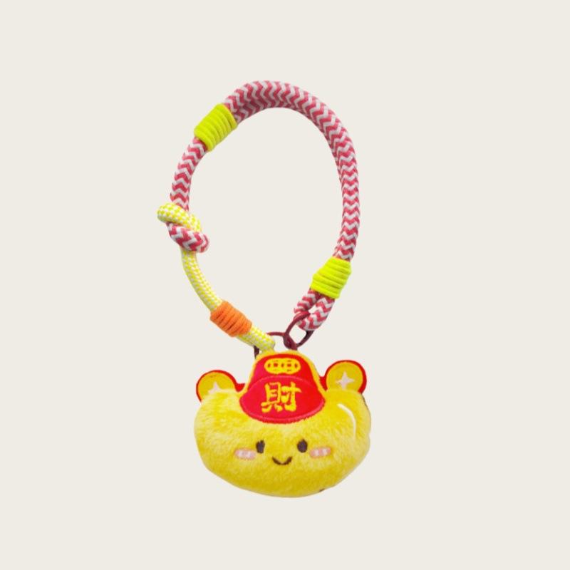 

Good Luck Fulu Gourd Plush Pendant Pendant Auspicious Cartoon Doll Ingot Pony God Of Wealth Lucky Keychain
