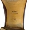 Gucci Sherry Line Leather Horsebit Loafers Wine-red Leather Used